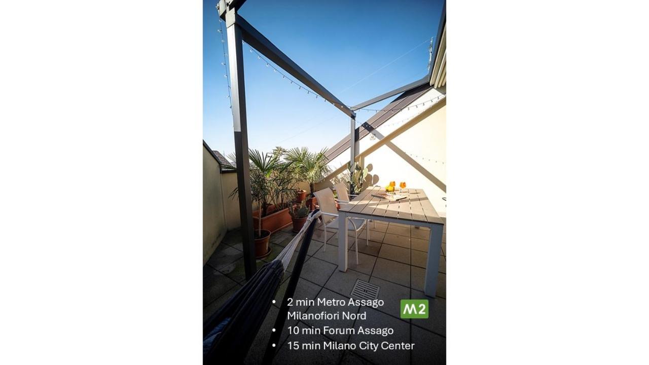 Flat With Terrace Close To Forum And Milanofiori Metro 阿萨哥 外观 照片
